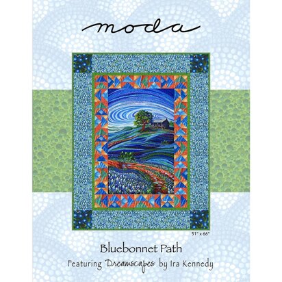 Moda Fabrics Bluebonnet Path Quilt - Downloadable PDF