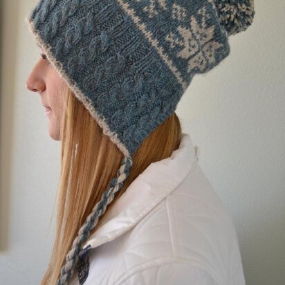 Split Back Snowflake Hat