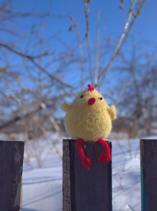 Chick toy knitting pattern