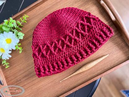 Lattice beanie