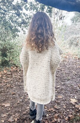 Winter walks crochet poncho