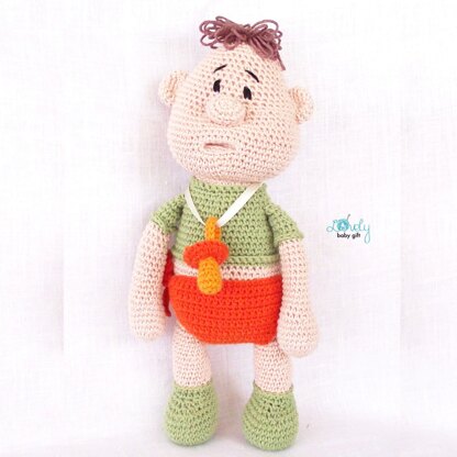 Amigurumi Baby Doll with Pacifier Crochet Pattern