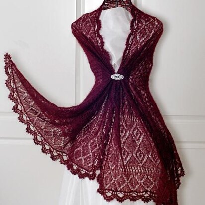 "Victoria" - Rectangle lace shawl