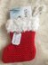 Easy Garter Stitch Christmas Stockings Gift Card Money & Tag DK Knitting Pattern