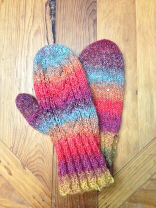Cable mitten mania