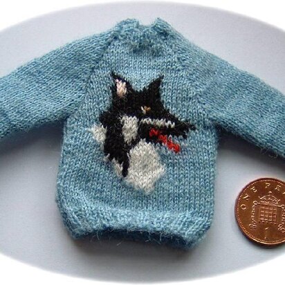 1:12th scale sweater with collie