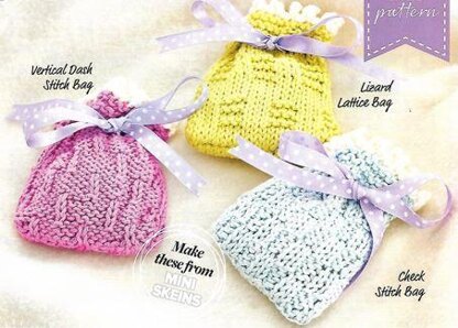 Textured Lavender Bags