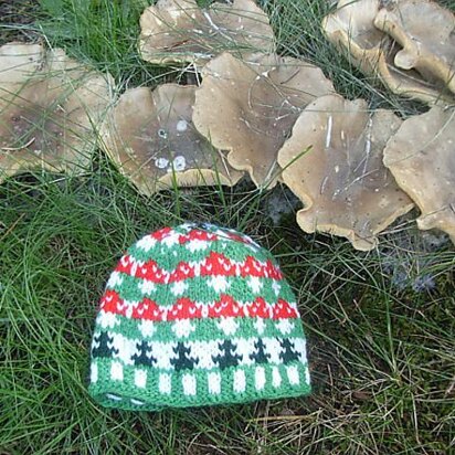 Mushroom baby hat