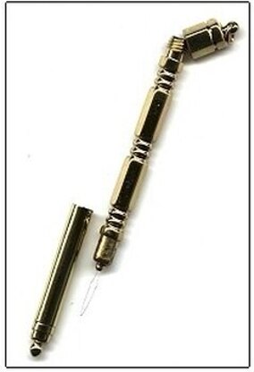 4" Brass Needle Threader/Case