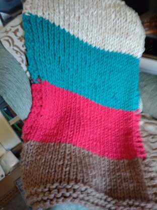 Colour block blanket