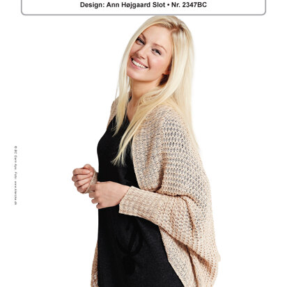 Shrug in BC Garn Caseta & Jaipur Silk Fino - 2347BC - Downloadable PDF