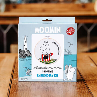 The Crafty Kit Company Ltd Moominmamma Shopping Embroidery Kit - 18cm