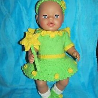 Tinkerbell inspired doll costume