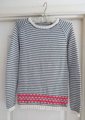 Cotton stripe jumper