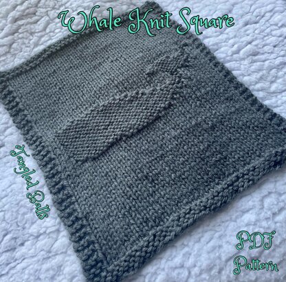 Whale Knit Square