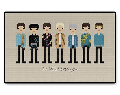 BTS Pied Piper - PDF Cross Stitch Pattern