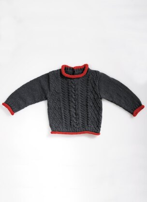 Babies Sweater in Bergere de France Calinou - 60734-20 - Downloadable PDF
