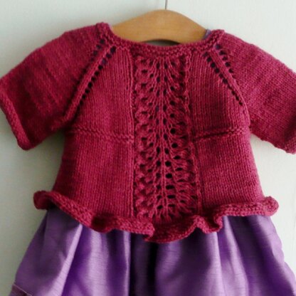 Freya - a frilly lacy seamless cardigan