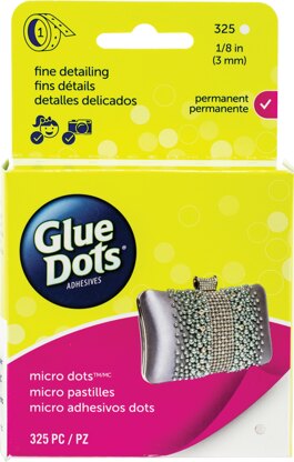 Glue Dots Micro Dots Roll - Clear-.125" 325pcs