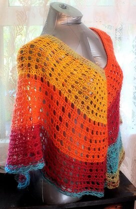 Mesh Lace Poncho