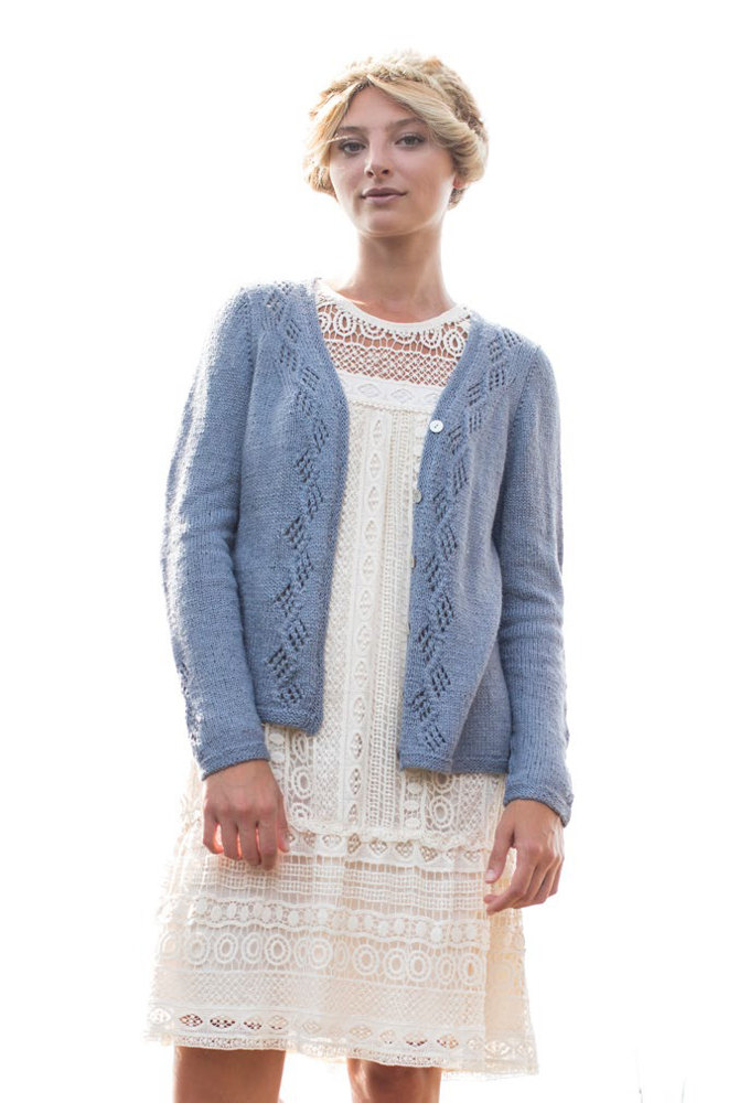 Chenin Cardigan in Berroco Summer Silk - 384-3 PDF at WEBS