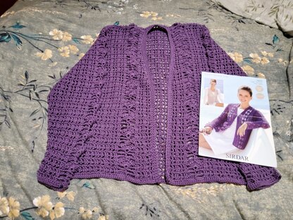 Ladies Lacey Crochet Summer Cardigan