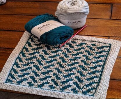 A Little Herring Dishcloth