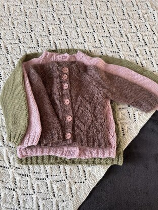 Falling Leaves Baby Cardigan