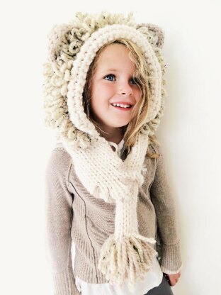 Leroy the Lion Hooded Scarf