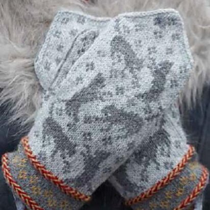 Kattdans vantar - knitting pattern
