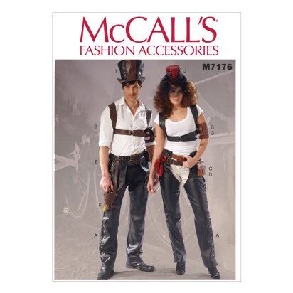 McCall's Misses'/Men's Accessories M7176 - Paper Pattern Size All Sizes in One Envelope