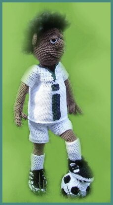 Soccer Player Simmon amigurumi doll