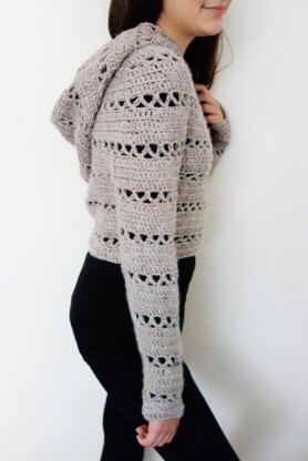 Hooded Cropped Sweater