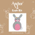 Anchor Rabbit Finger Puppet Embroidery Kit - 9cm