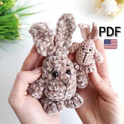 Easter bunny, amigurumi mini rabbit