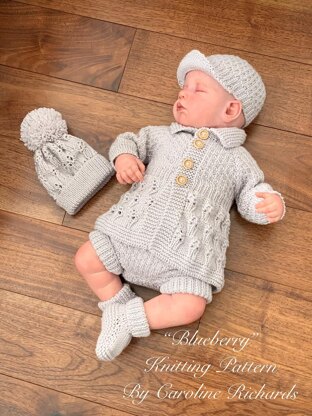 'Blueberry' 5 Piece set - Reborn doll sizes