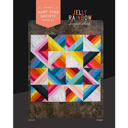 Moda Fabrics Jelly Rainbow Quilt - Downloadable PDF