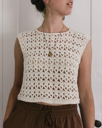 Simple Crochet Lace Crop Top