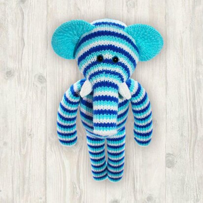 Elephant Knitting Pattern, Knitted Elephant