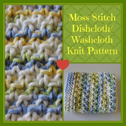 Moss Stitch Dishcloth