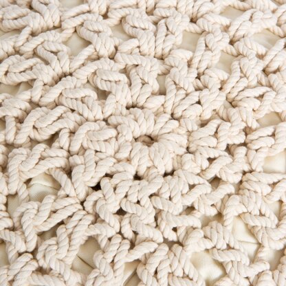 Wool Couture Macrame Pouffe Crochet Macrame Kit