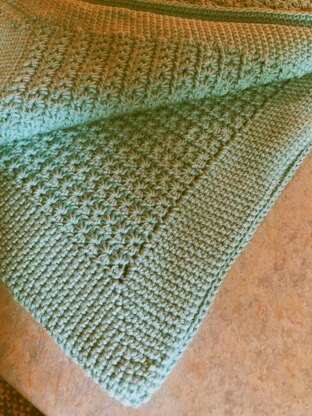 Blooming Crochet Star Stitch Blanket