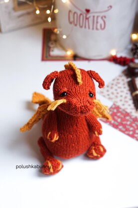 Knitted DRAGON pattern