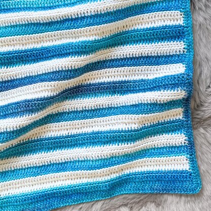 Layered Lines Baby Blanket