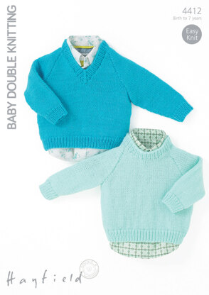 Boy’s Sweaters in Hayfield Baby DK - 4412 - Downloadable PDF