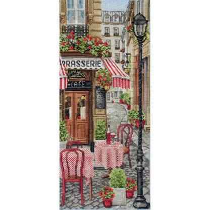 Anchor French City Scene Cross Stitch Kit - 14cm x 32cm