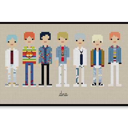 BTS DNA - PDF Cross Stitch Pattern