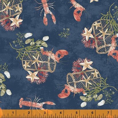 "Sea & Shore" von Windham Fabrics - Lobster Pots