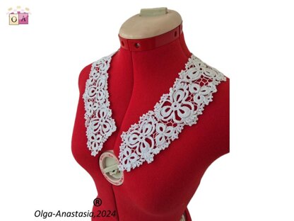 Easy detachable collar crochet 2