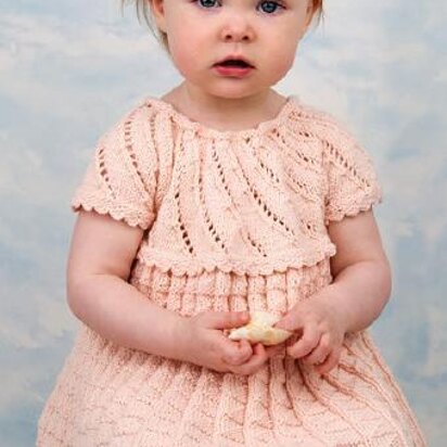 Lilja Dress pdf Knitting Pattern Sizes 6-36 months Sweet Summer Dress